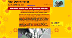 Desktop Screenshot of phatdachshund.com