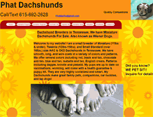 Tablet Screenshot of phatdachshund.com